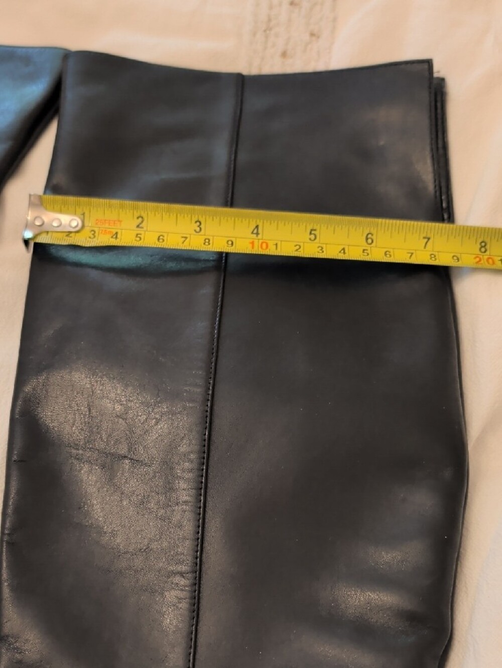 Aldo Black Pointed Toe Knee-High Heeled Boots - Picture 3 of 9